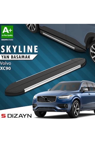 S-dizayn Volvo Xc90 2 Skyline Krom Yan Basamak 193 Cm 2015-2019 A+ Kalite