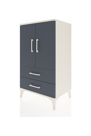Hyperion Komodin 2 Raflı 2 Çekmeceli 2 Kapaklı 60x44x106 Aytaşı-antrasit Aytası