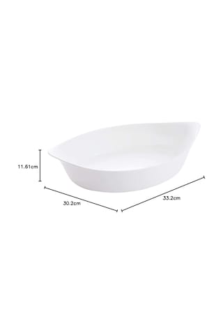 Luminarc Smart Cuisine Carine Fırın Kabı 38x23 Cm 3n3486 Beyaz