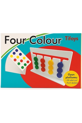 Four Colour Renk Eşleştirme Oyunu Eğitici Montessori Mantık Oyunu