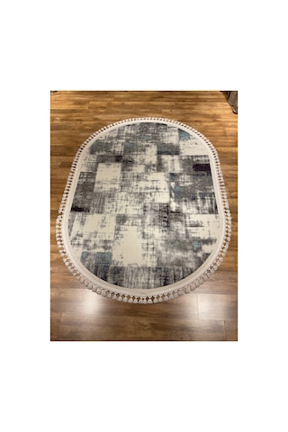 Borneo 2464a 160x230 Oval Gri Halı