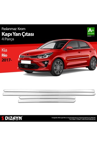 Kia Rio Krom Kapı Yan Çıtası 4 Prç 2017 Üzeri