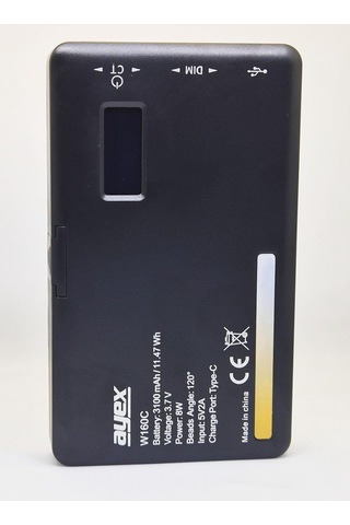 W160c Bicolor Led Video Işığı, 2500k-6500k Ayarlanabilir Renk Sıcaklığı, 160 Led, 3100mah Batarya, Lcd Ekran, Us