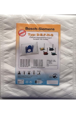 Ayrex Çok Katlı Sentetik Süpürge Toz Torbası 4 Adet