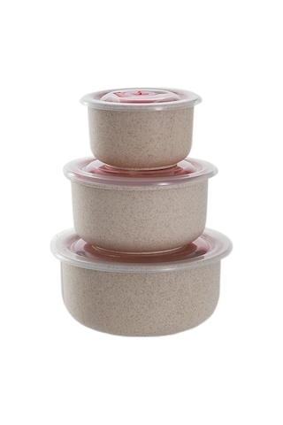 Xurunkeji Bento Kutusu Buğday Samanı Öğle Yemeği Kutusu Kapaklı Çevre Dostu Salata Kasesi Mikrodalgada Kullanılabilir Gıda Saklama Kabı Krem Beyaz Kremsi Beyaz