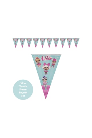Lol Bebek Temalı Flama Bayrak Set Süs Tüm Yaşlar