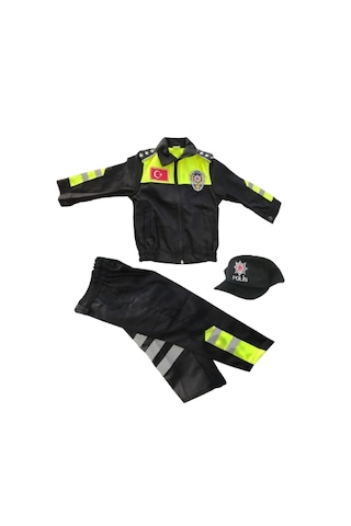 Çocuk Polis Kıyafeti, Trafik Şahin Polis Çocuk Elbisesi Takım 0-1