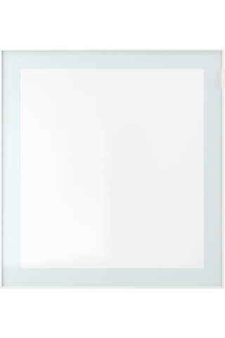 Raf Ünitesi, Ağartılmış Meşe Görünümlü-beyaz-şeffaf Cam, 60x42x64 Cm, Glassvık Beyaz