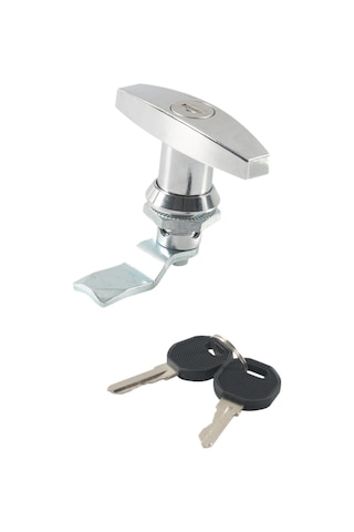 Homyl T Saplı Kilit Anahtarlı Alet Kutusu Araba Gümüş