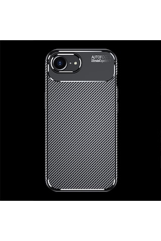 Apple Uyumlu iPhone 17e Kılıf Zore Negro Silikon Kapak - Siyah