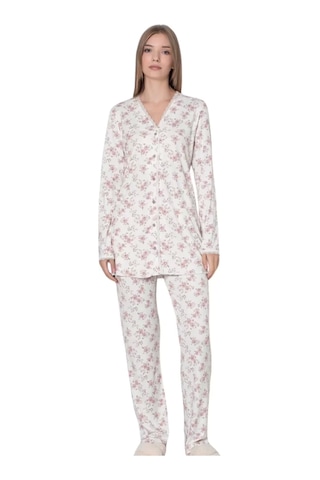 Limissi Desenli Melisa Pijama Takımı 24407 Buz Mavi