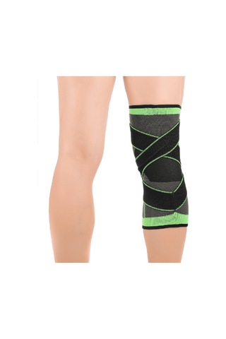 Geeksen Yeşil Profesyonel Spor Diz Protektörü - Bisiklet, Yürüyüş, Yürüyüş İçin Basınçlı Nilon Örgü Diz Bandı Yeşil
