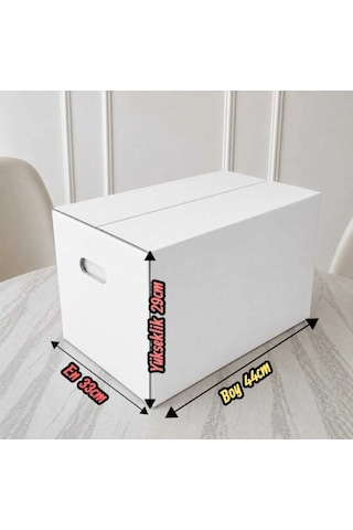 Klasör Arşiv Kolisi 33 44 29cm 20 Adet Çift Oluk Sert Beyaz Karton