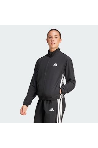 Adidas Train Essentials 3-stripes Kadın Eşofman Üstü Jd6539 Siyah