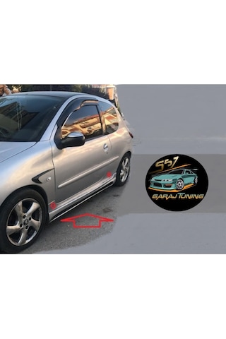 Peugeot 206 Rieger Marşpiyel Sağ Sol Takım Fiberglass Boyasız