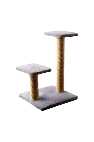 Reyo Pet Çift Stepli Kedi Tırmalama Gri