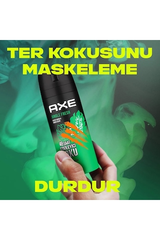 Axe Jungle Fresh Erkek Sprey Deodorant 3 x 150 ML
