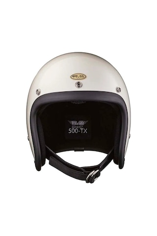 Tt&co 500-tx Vintage Harley Tasarım Açık Ağız Kask L/xl Beyaz