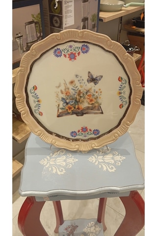 El Boyama Ahşap Obje Çapı 28cm