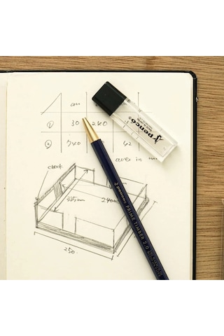 Hightide Penco Mecahnical Pencil Prime Timber Brass Black Siyah