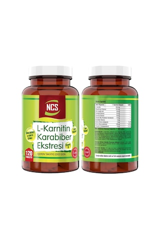 Ncs L-carnitine Karabiber Extreli 120 Tablet Nevfix Vitamin D3