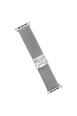 Apple Uyumlu Watch 42mm Forest Kumaş Kordon Saat Değildir - Titan Gri,