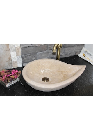 Noche Traverten Damla Model Lavabo