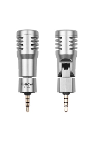 Springsun Mikrofon Boya By-p4 Çok Yönlü Kondansatör Mikrofon Rüzgarlıklı Mini Mikrofon 3,5 Mm Trrs Fiş