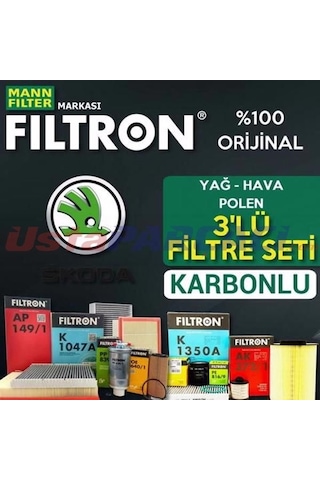 Skoda Octavia 1.2 Tsı Mann Filtron Filtre Bakım Seti 2013-2019