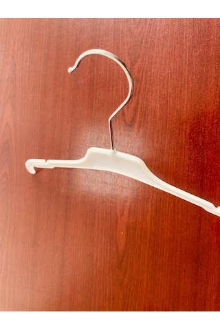 30 Adet - 33cm Çocuk Kıyafet Askısı Beyaz