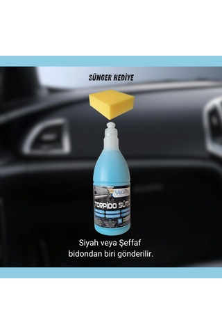 Velvox Torpido Bakım Sütü 1000 Ml Jel Formu + Sünger