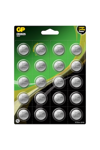 Gp Cr2025 3v Lityum Düğme Pil 20'li Kart 20 Adet Pil