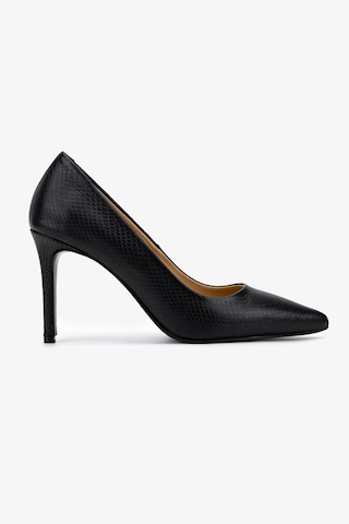 Valmenti Kadın Hakiki Deri Siyah Yılan Desen Stiletto Ayakkabı 1168 8152 Bn Ayk Sk25-26 Sıyah Yln Bsk Siyah Yılan