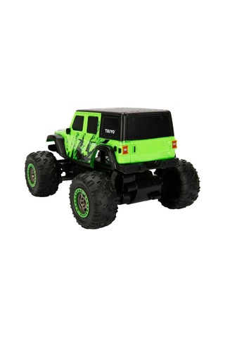 1:22 Taiyo Jeep Uzaktan Kumandalı Araba 15014 Jeep Wrangler Yeşil S00041454 Çok Renkli