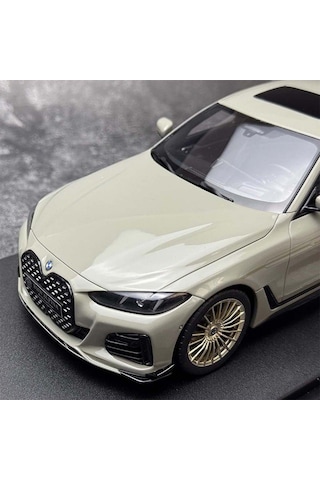1:18 Ölçek 2024 Bmw 4 Series Alpina B4 Gt Resin Kapalı Model Minyatür Araba 25cm
