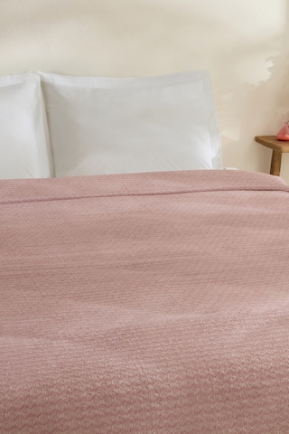 Karaca Home Caris Çift Kişilik Tek Pike Pembe Pembe