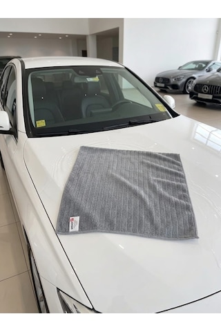 Çok Amaçlı Süper Emici Mikrofiber Temizlik Bezi 40 \times 40 Cm Gri