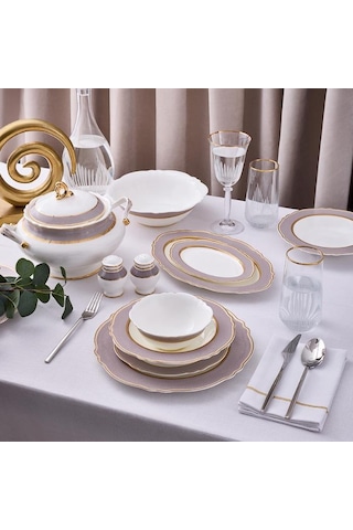 Aryıldız Majestic Yemek Takımı 60 Parça Desenli