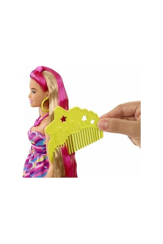 Barbie Tamamen Saç Bebek Kıvrımlı Fantezi Saç HCM89 Lisanslı Ürün