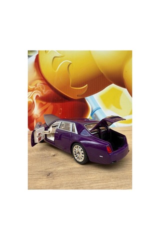 Rolls Royce Phantom Model Araba Plastik Sesli Işıklı Açılan Kapılar Rolls Royce Araba Mor