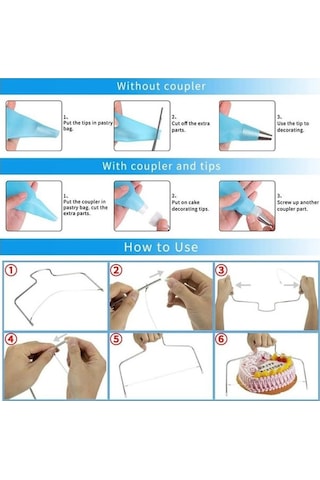 Bloomnest 170 Parça Kek Dekorasyon Alet Seti, Pikap Nozulları Ve Pişirme Malzemeleri Diğer