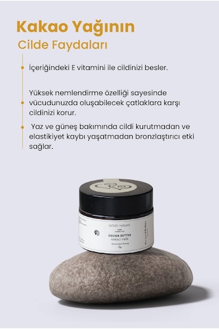Bade Natural Saf Soğuk Sıkım Kakao Yağı 50 ML