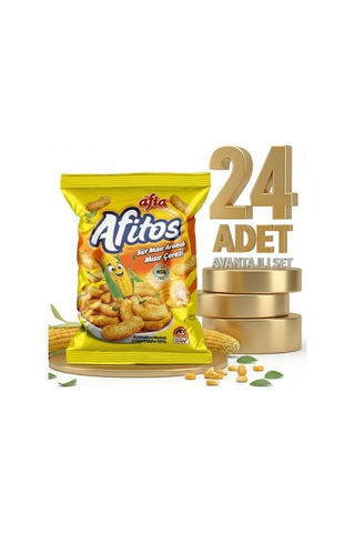 Afia Afitos Süt Aromalı Mısır Çerezi 24x50 Gr
