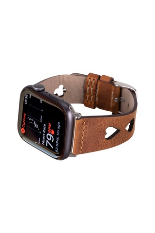 Valaıs Tan Leather Apple Uyumlu Watch  Kordon-44/45/46/49mm