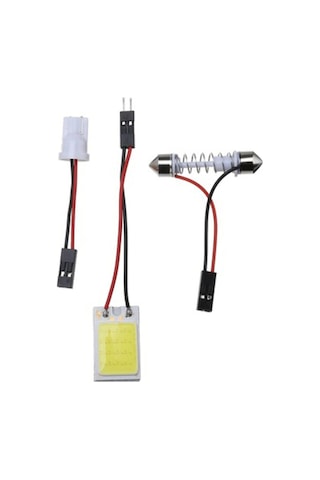 3 Parça T10 Oto Tavan Led Lambası Seti Araç Iç Aydınlatma