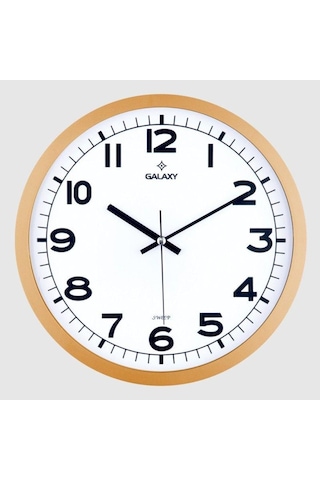 Galaxy 216-3 Serisi Metal Görünümlü Sessiz Akar Duvar Saati 30 Cm Çok Renkli Galaxy 216-3 Serisi Metal Görünümlü Sessiz Akar Duvar Saati 30 Cm Çok Renkli