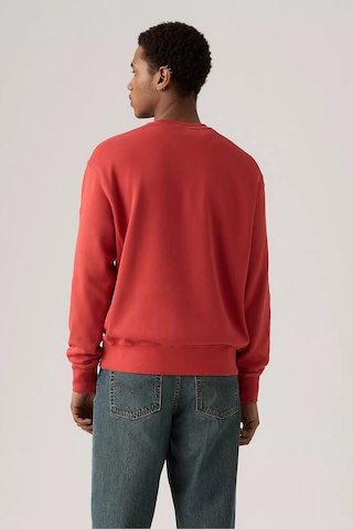Levi's Erkek Pamuklu Kırmızı Relaxed Fit Bisiklet Yaka Logolu Sweatshirt - A9244 Kırmızı