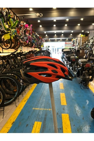 Kron Raptor - Kask - Mv29 - Arka Led Lambalı - Fileli - Kırmızı/siyah - Xl Beden Siyah-kırmızı