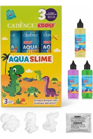 Kooky Aquaslime Dinozor Dünyası Seti 3 Renk 90ml