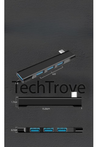 Type-c Hub Usb Çoklayıcı Usb 3.0 Usb 2.0 Type-c Çoklayıcı 4 Port Usb